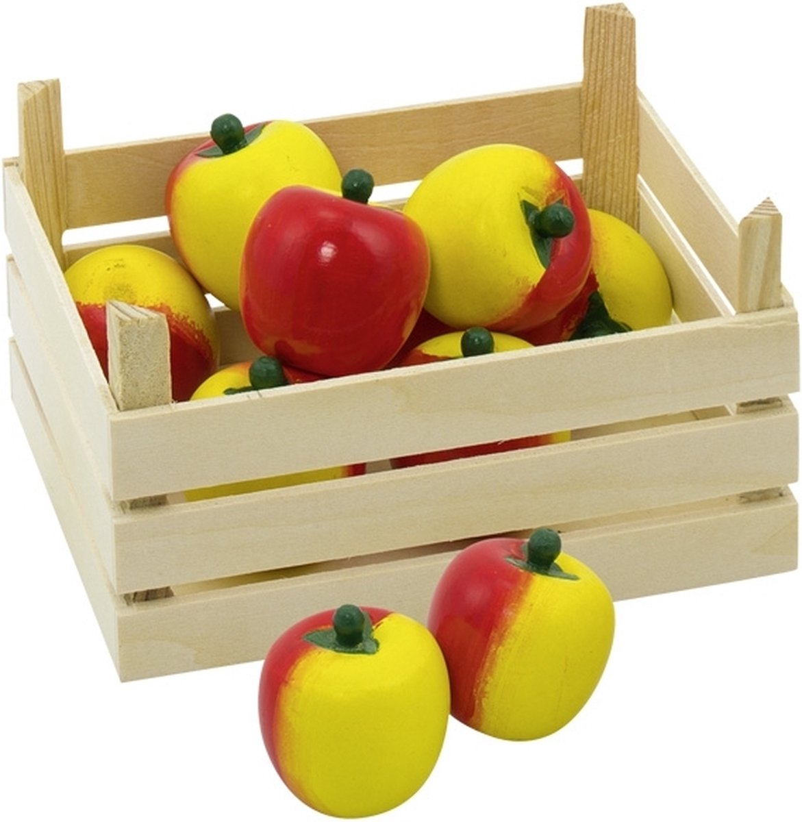 Goki Manzanas de madera en Coffin, 10dlg.