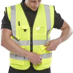 Gilet sorprendente giallo ad alta visibilità s