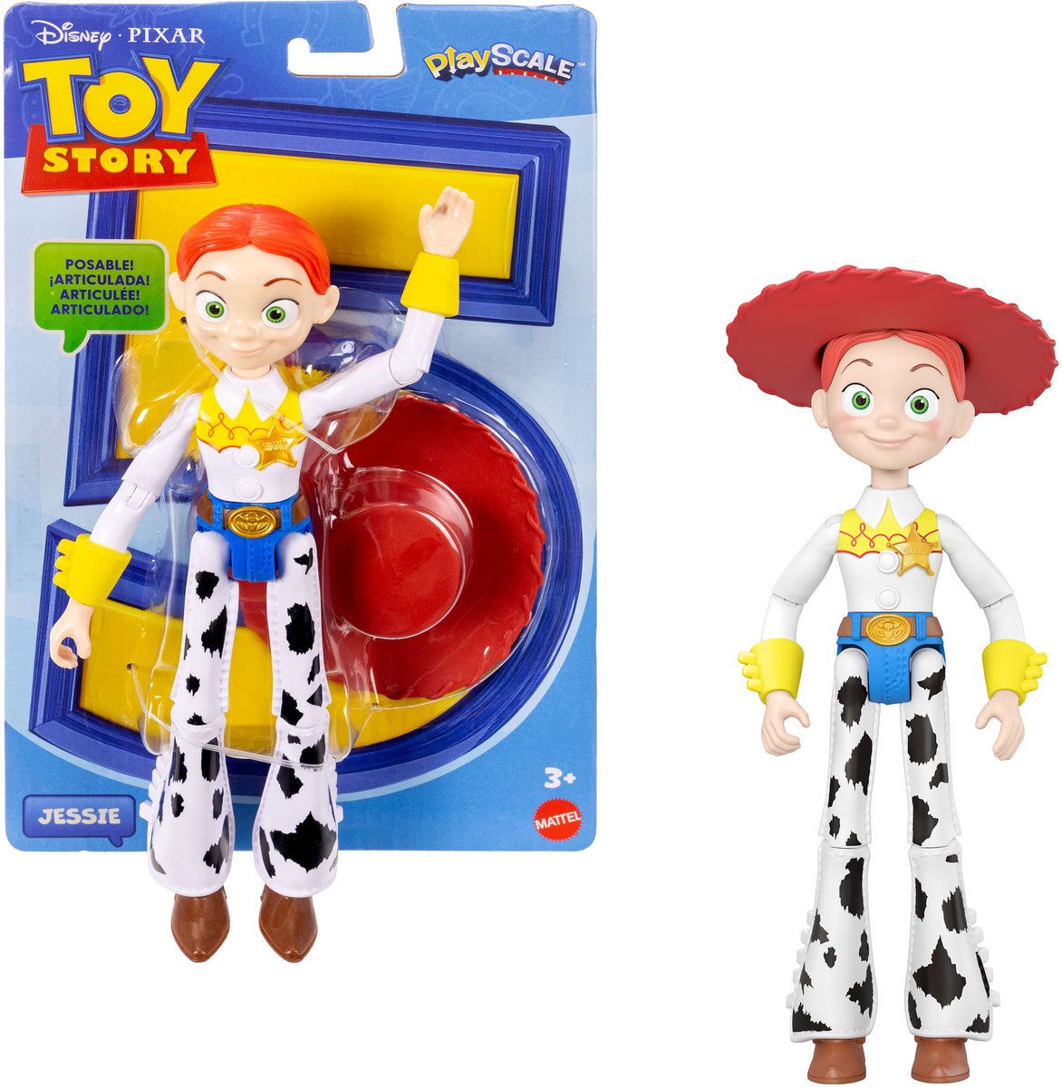 Mattel Disney e Pixar Toy Story Jessie Cowgirl Figura - 12 giunti mobili