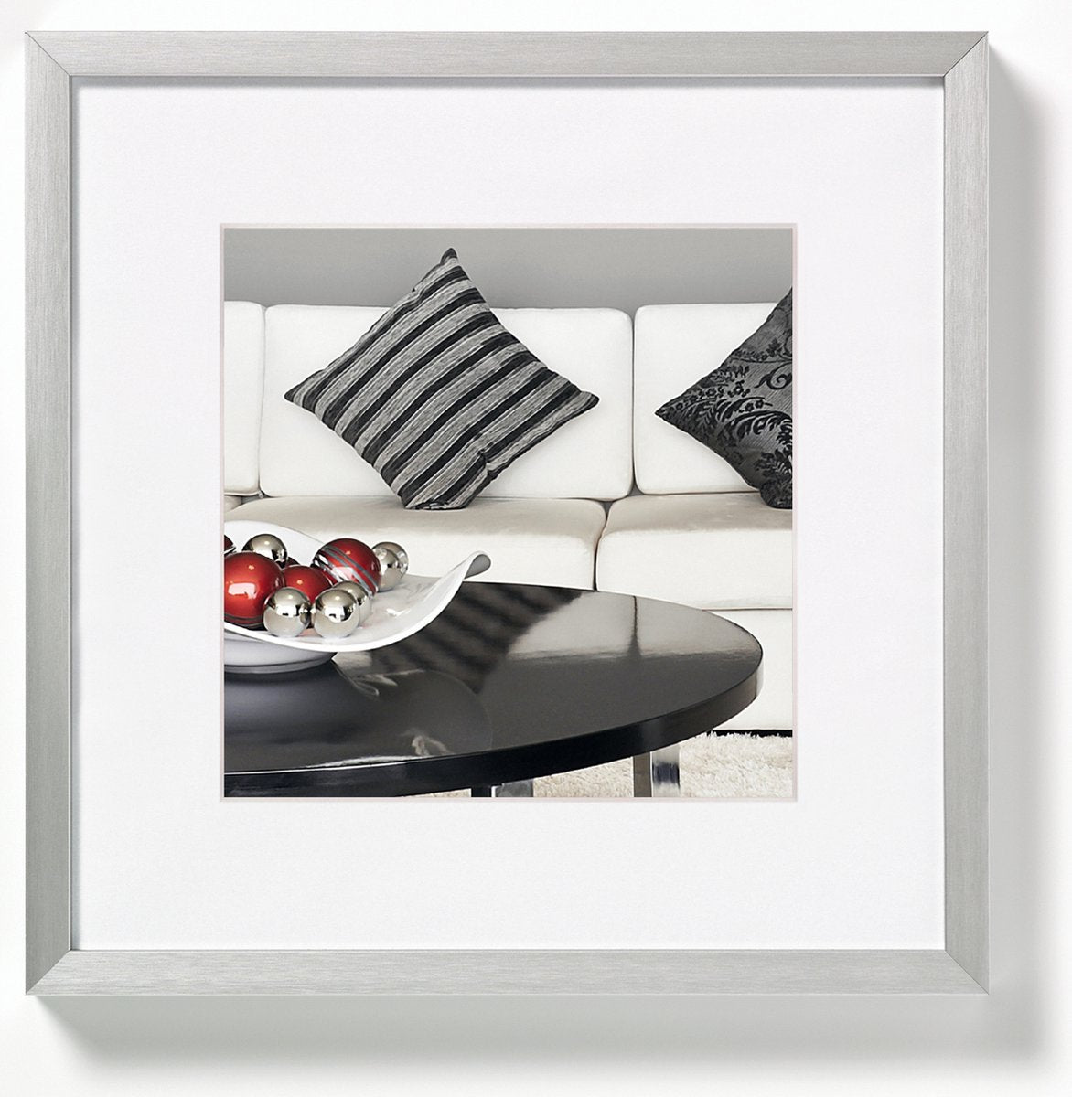 Sedia Walther - cornice per foto - misura foto 20x20 cm - argento