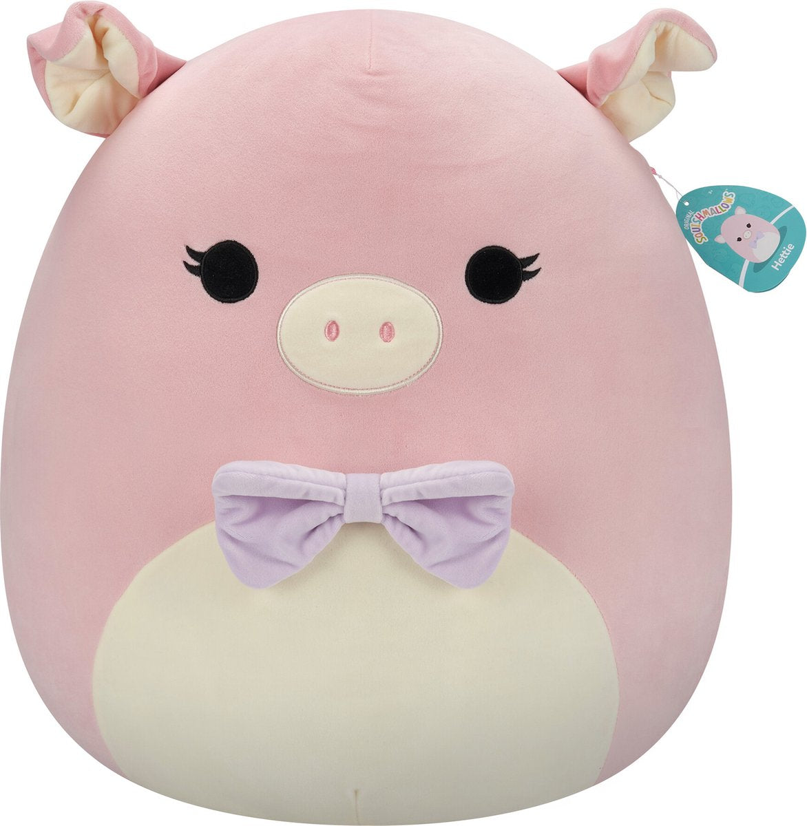Peluche Squishmallows - cerdito hetty rosa, 50 cm