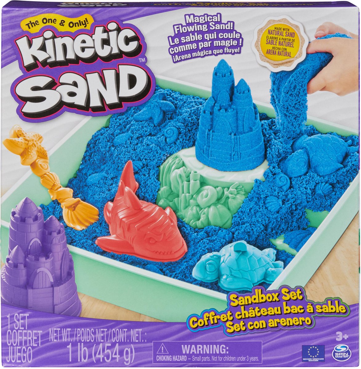 Scatola di sabbia cinetica spinmaster blu blu