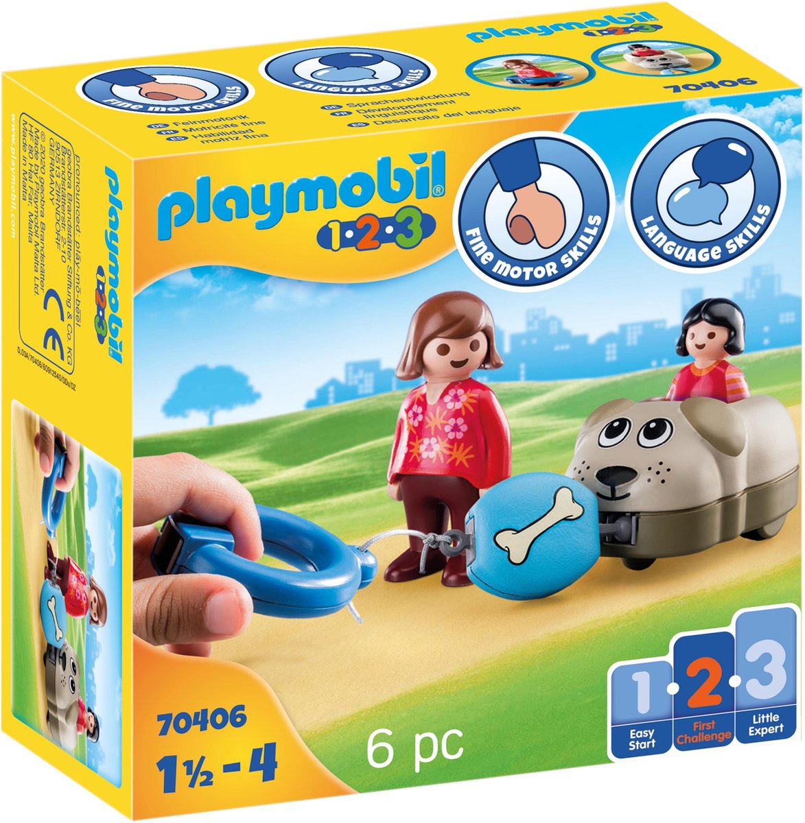 Playmobil 1.2.3 treno per cani - 70406