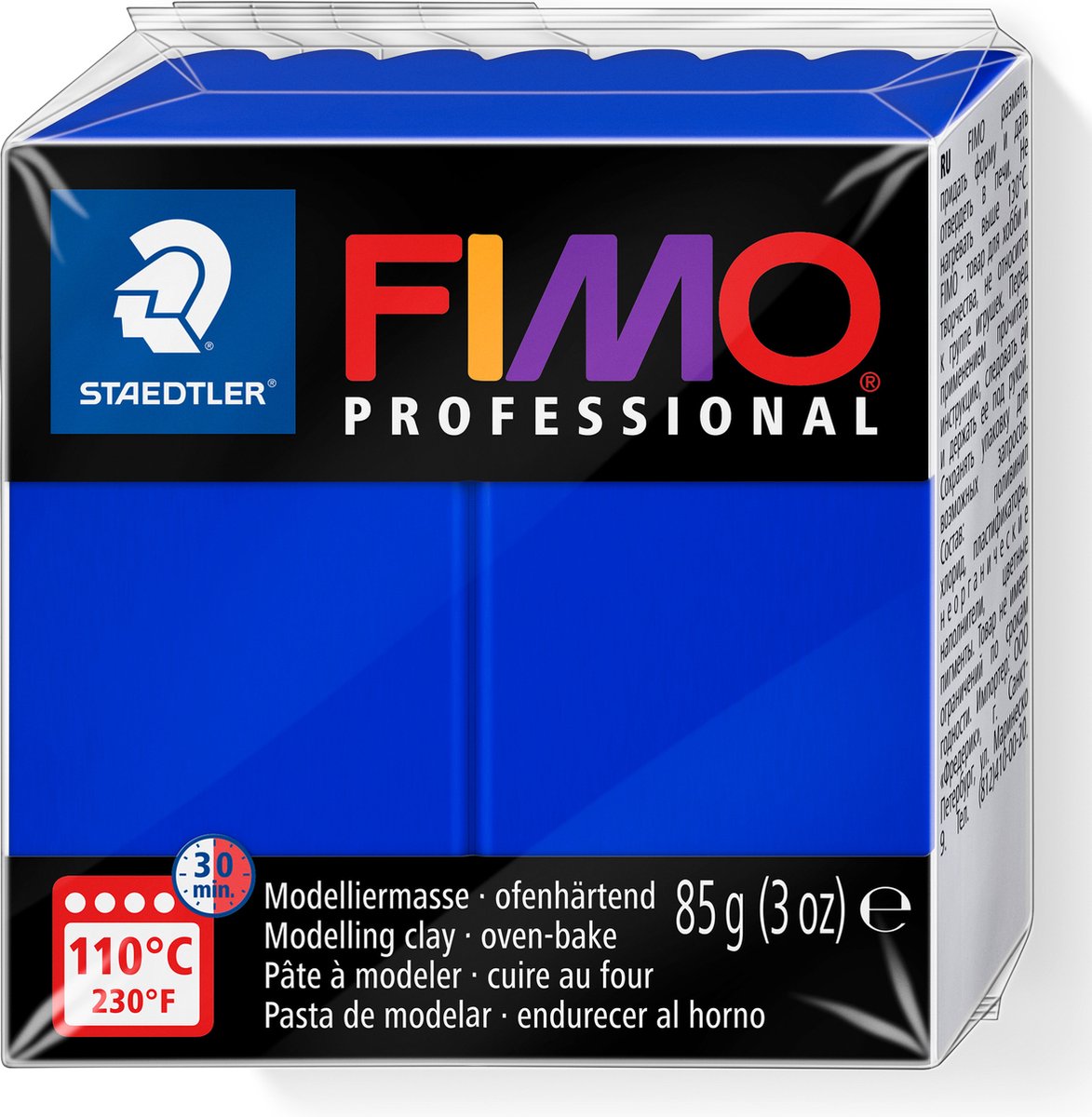 Fimo professional arcilla de modelar endurecible al horno en bloque 85 g - ultramar