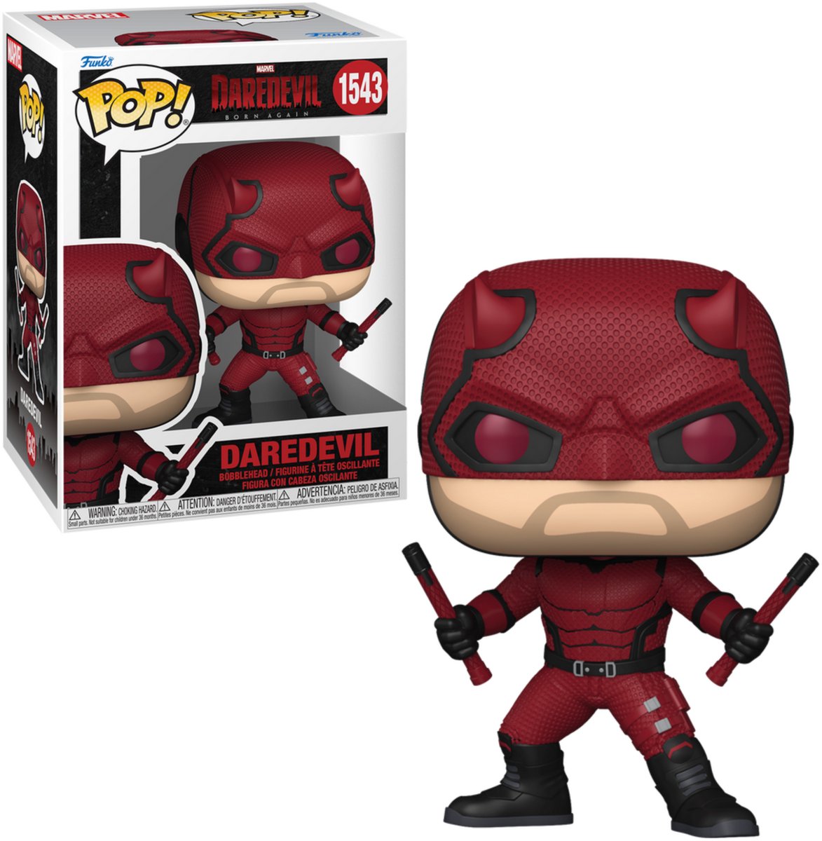 Funko daredevil daredevil vinylfiguur 1543 unisex pop! - neutraal - standard