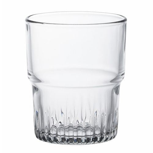 Vaso vidrio templado empilable
