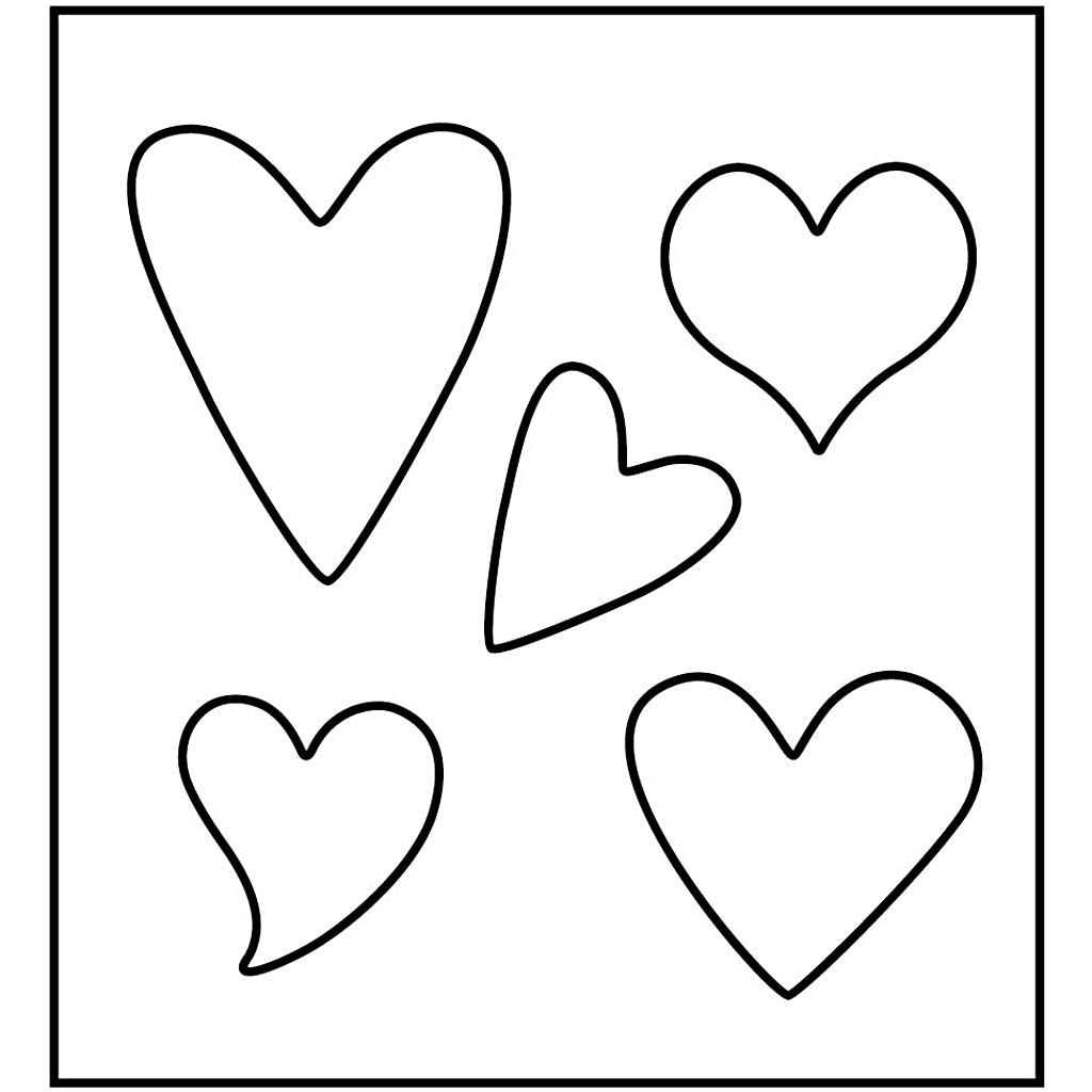 Plantilla de corte Creativ Company, corazón, medidas 14x15,25 cm, grosor 15 mm, 1 pieza