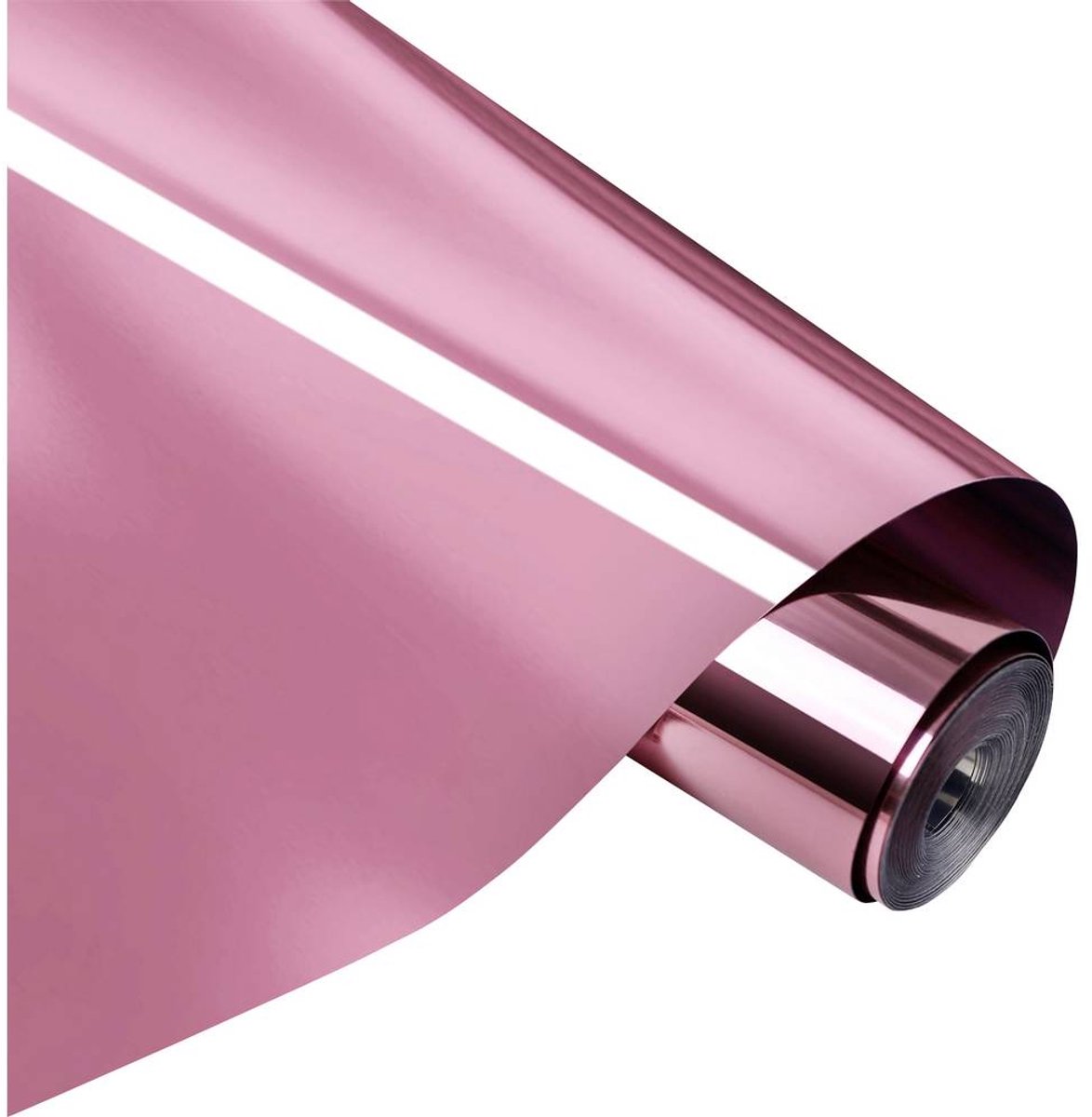 Loklik • vinile autoadesivo permanente lucido metallizzato oro rosa 30,5x180 cm