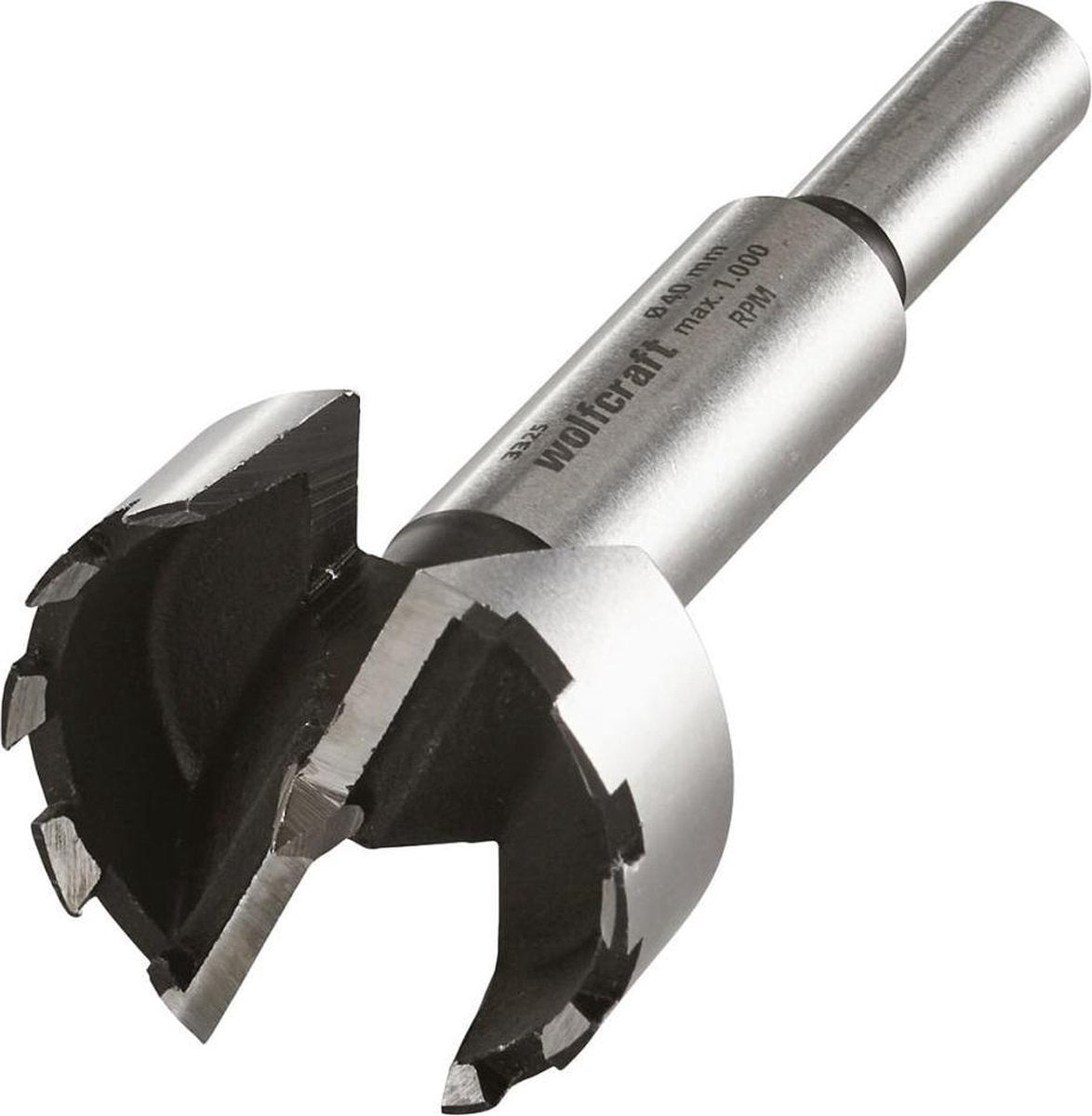 Wolfcraft - punta forstner ø 40 mm - punta cilindrica per legno - punta per cerniere - 3325000