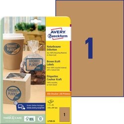 Etichette avery l7109-25 210 x 297 mm