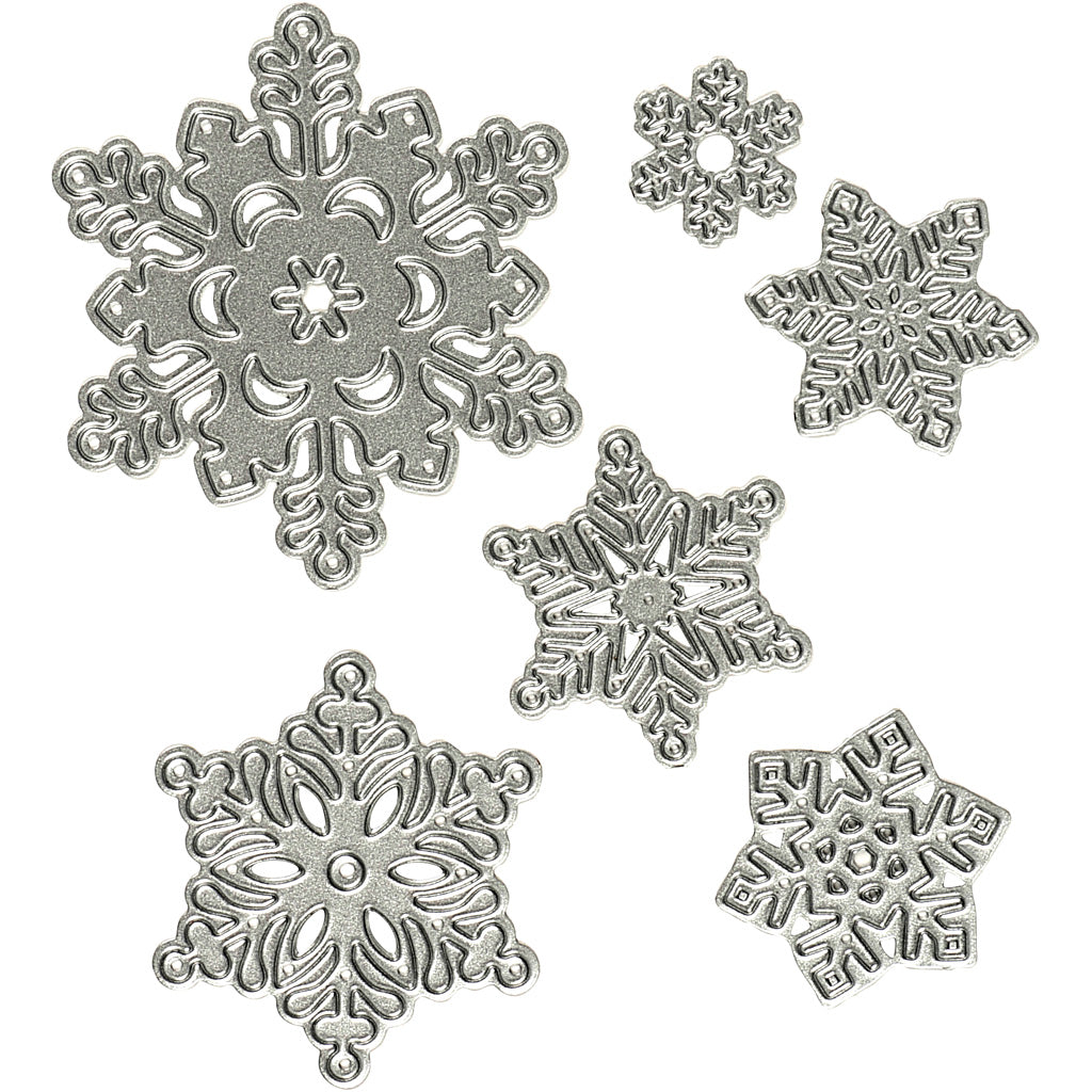 Fustella Creativ Company, fiocchi di neve, d 2-6 cm, 1 pezzo