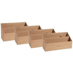 Portacartas neco exacompta 67947d eter marrón pack de 4