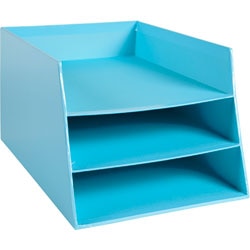 Brievenbakje exacompta 13462d aquarel pastelblauw pak van 4
