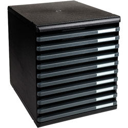 Cassettiera exacompta 304714d ecoblack grigio scuro