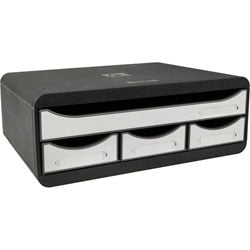 Cassettiera exacompta 3197213d bianco lucido
