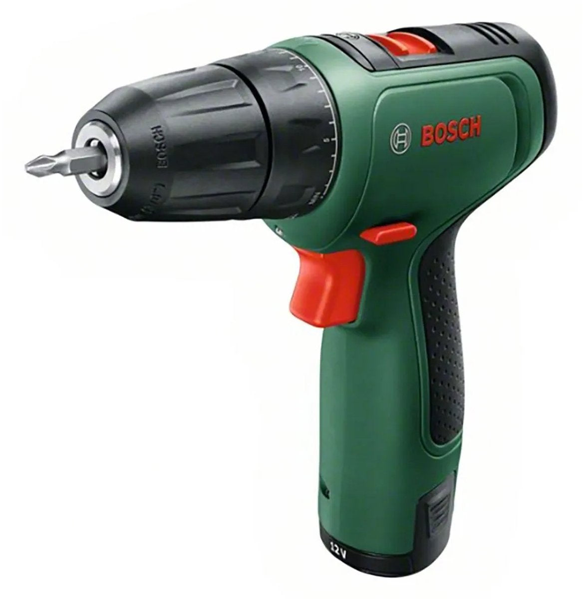 Trapano avvitatore a batteria Bosch easydrill 1200 - con doppia punta e custodia - con 1 batteria da 12 V e caricabatterie