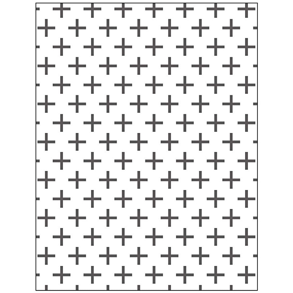 Cartella per embossing Creative Company, croci, misura 11x14 cm, spessore 2 mm, 1 pezzo