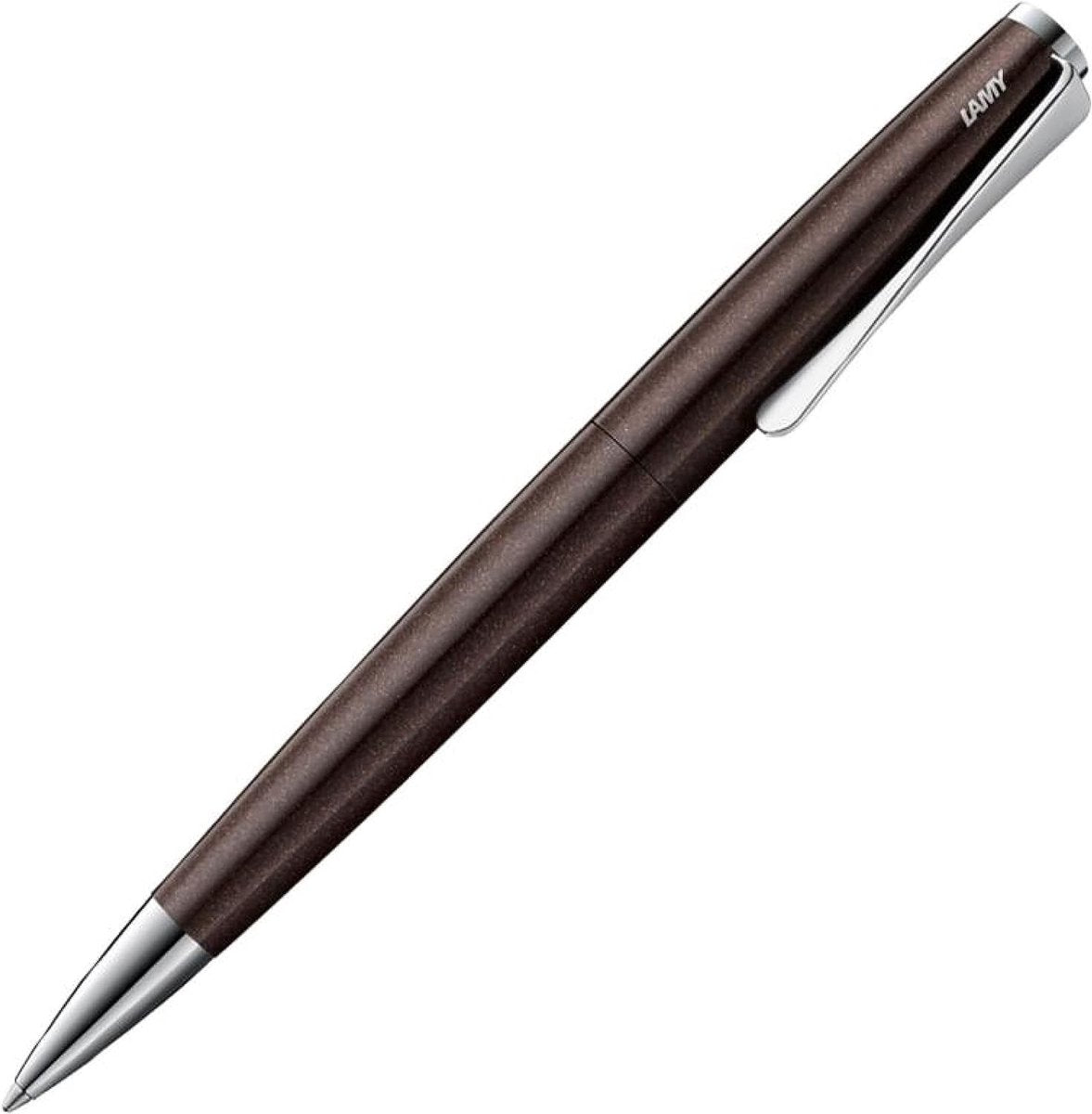 Bolígrafo Lamy Studio Premium 269 | acero inoxidable acabado mate | mecanismo de giro del clip de la hélice | incluyendo m16 gran mina de relleno negro m