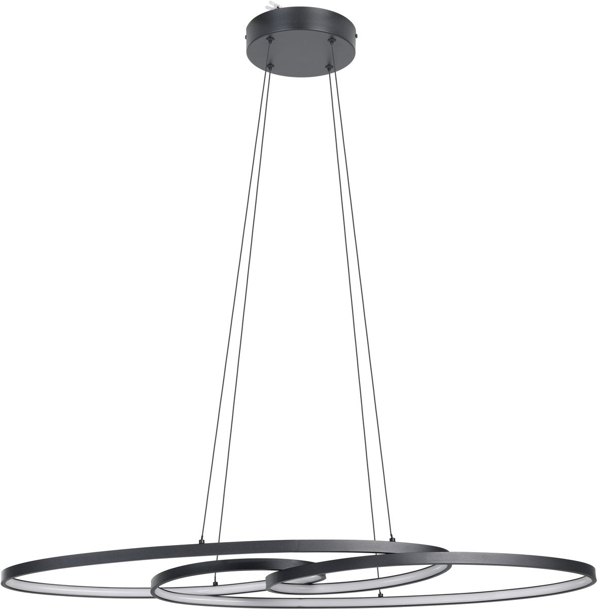 Lampada a sospensione Eglo Gianella - LED - alluminio|acciaio|plastica - nero|bianco