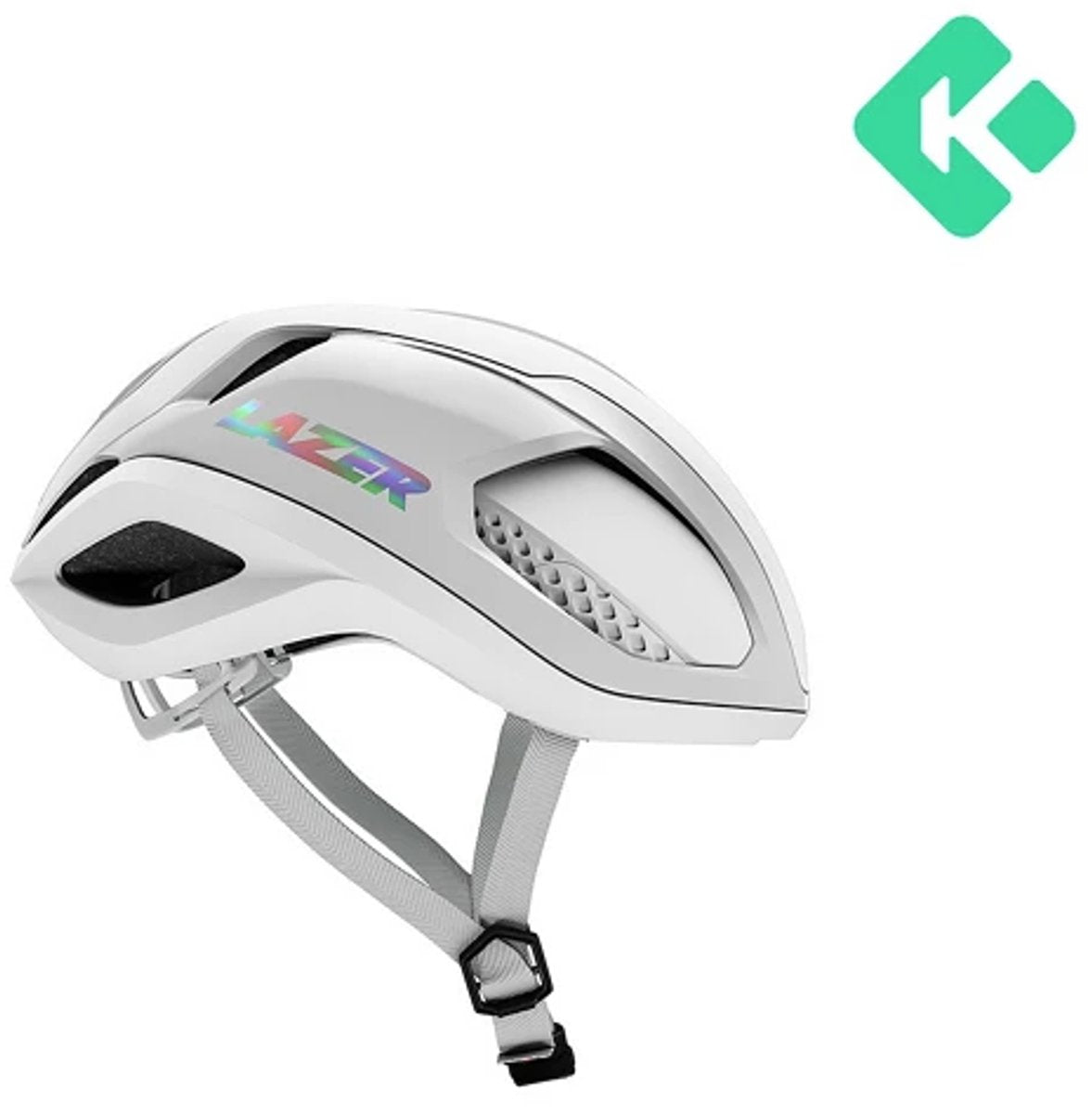 Casco da bicicletta da corsa Lazer vento cinetica bianco