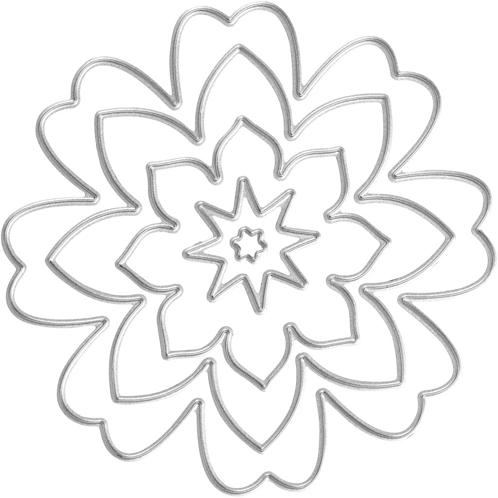 Troquel de corte Creativ Company, flor, d 0,5-8 cm, 1 pieza