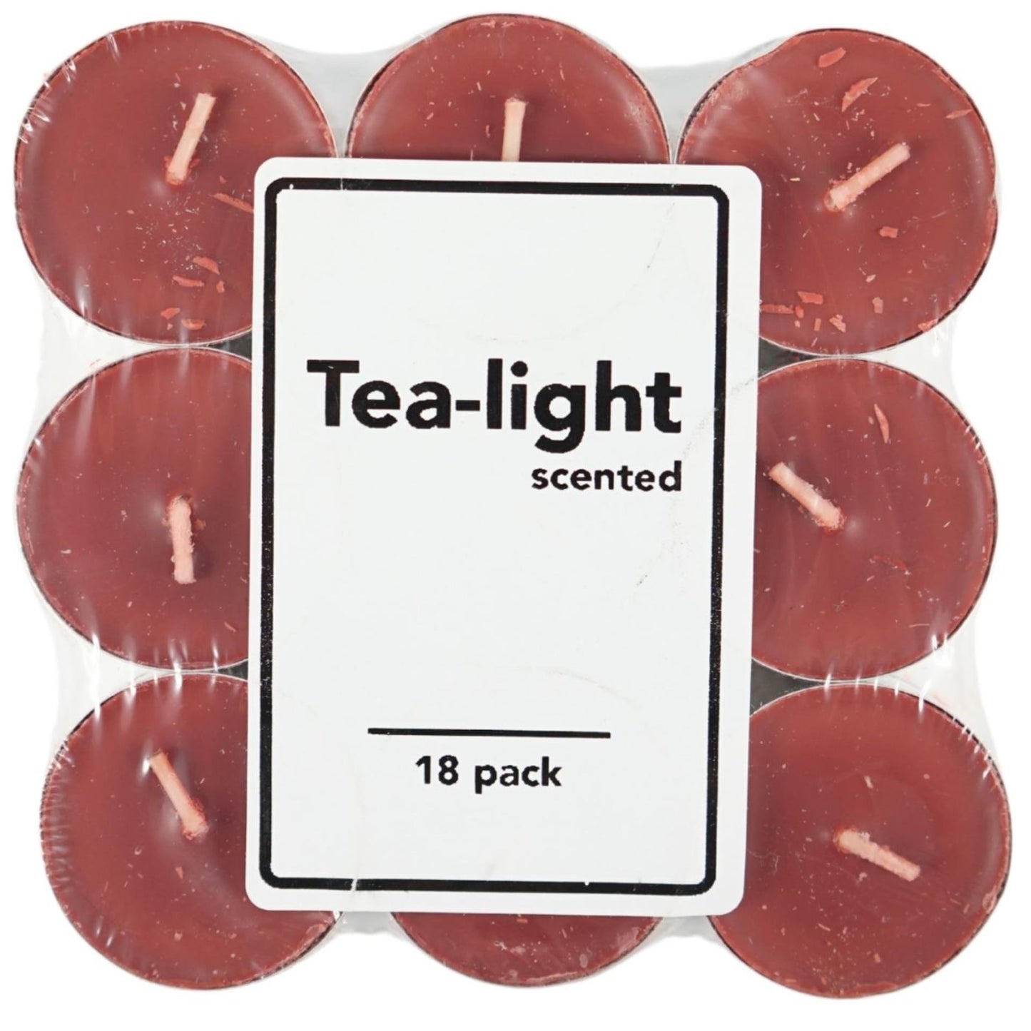 Velas de té perfumadas manzana canela 18 piezas