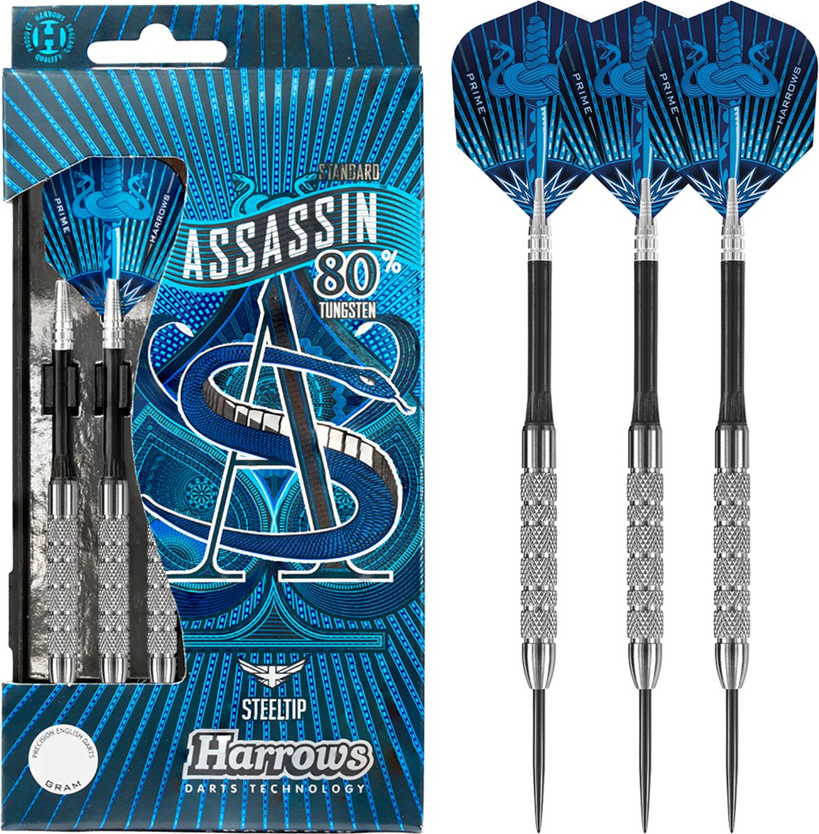 Freccette Harrows - assassin standard 80% tungsteno 22 grammi