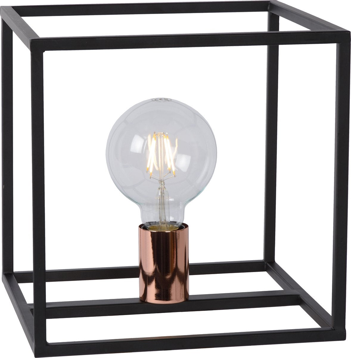Lucide arthur - lampada da tavolo - 1xe27 - nera