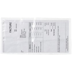 Paklijstenveloppen raja pcl14t 115 mm polyethyleen, silicone paper