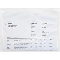 Paklijstenveloppen raja pcl15t 165 mm polyethyleen, silicone paper