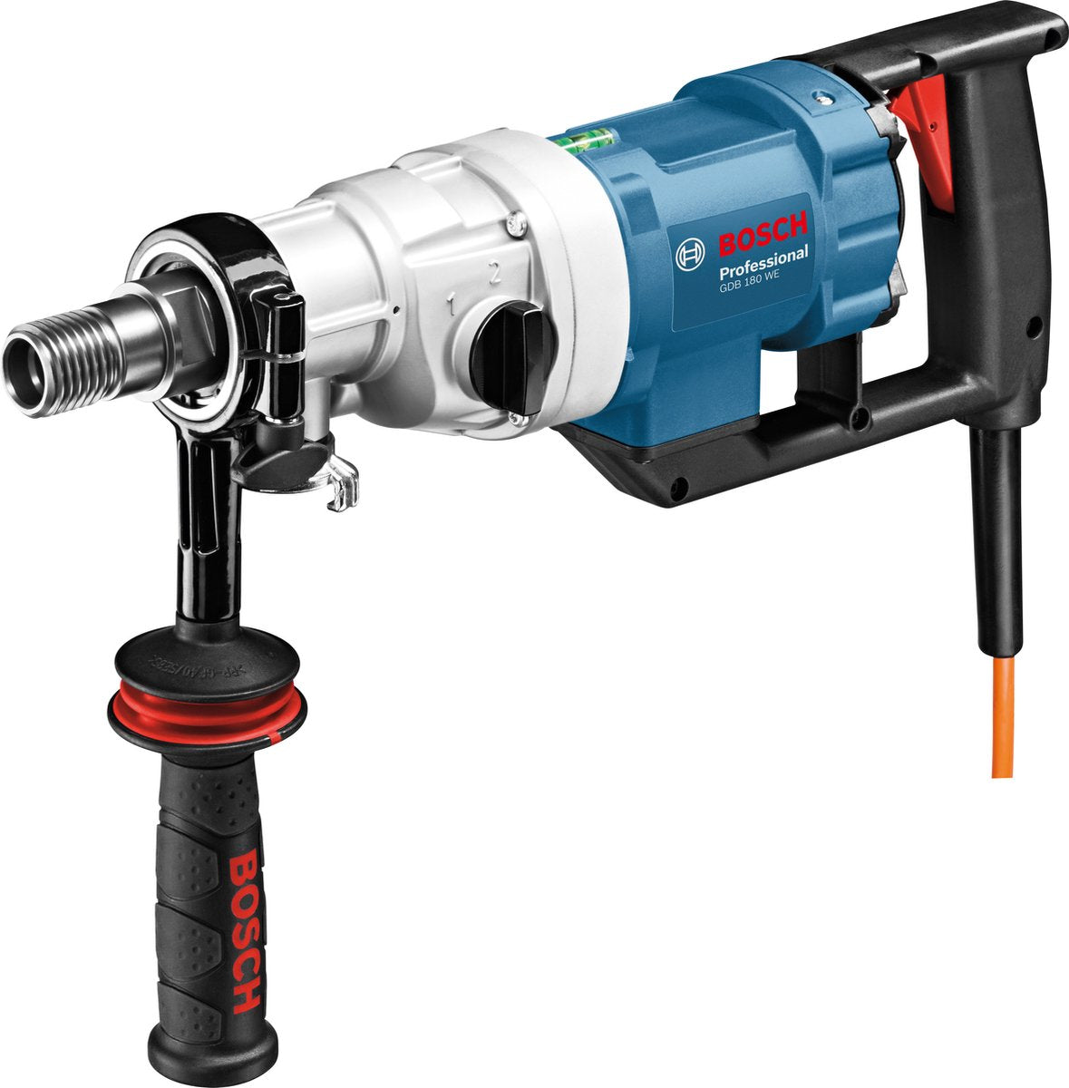 Taladro de diamante Bosch gdb 180 (adaptador de extracción de polvo, válvula de bola, estuche de almacenamiento)
