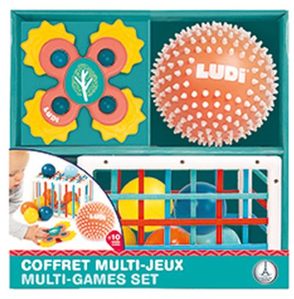 Ludi - set multigioco - giocattoli sensoriali
