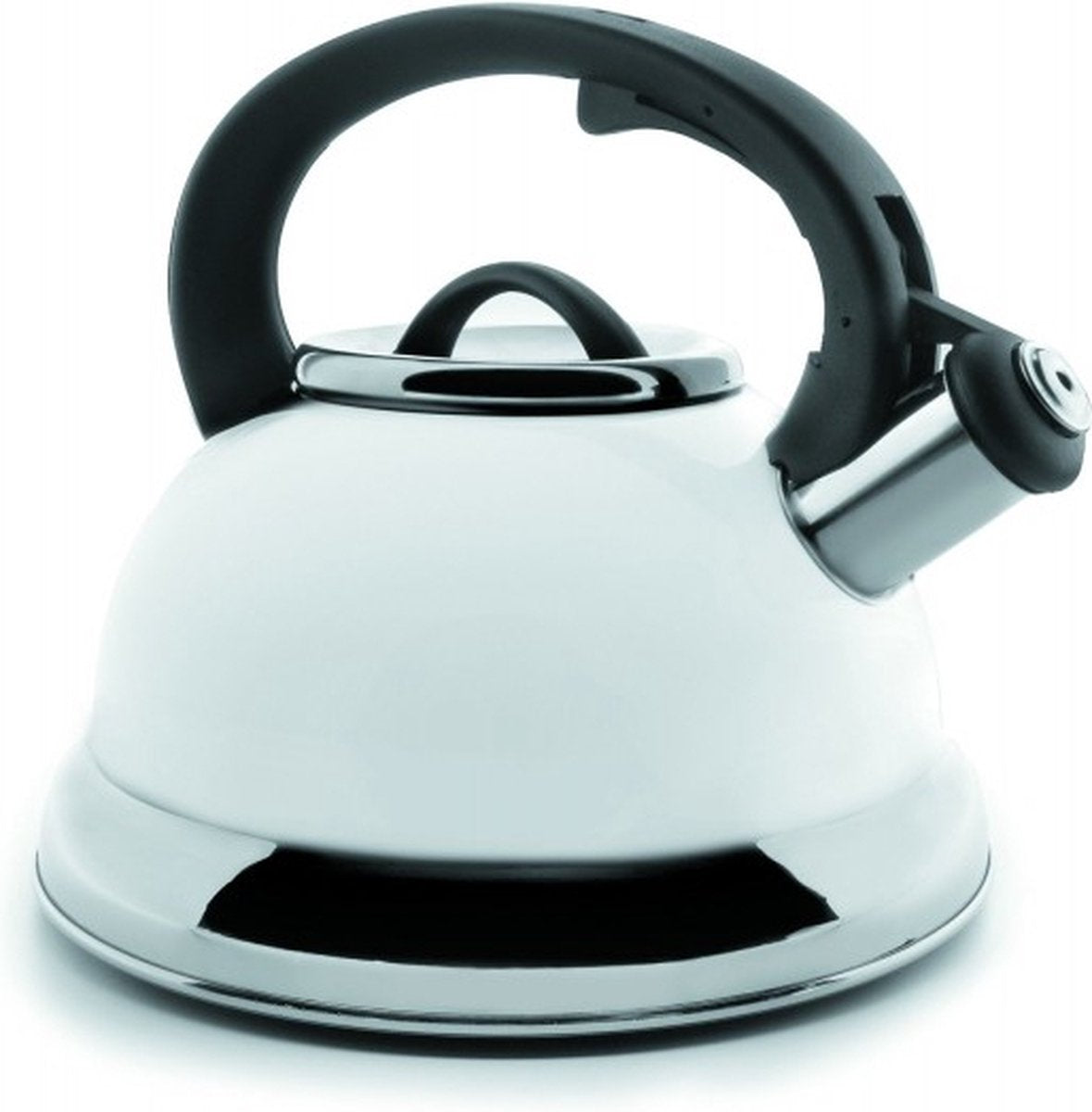 Lacor fluitketel 2,5 liter - roestvrijstaal wit