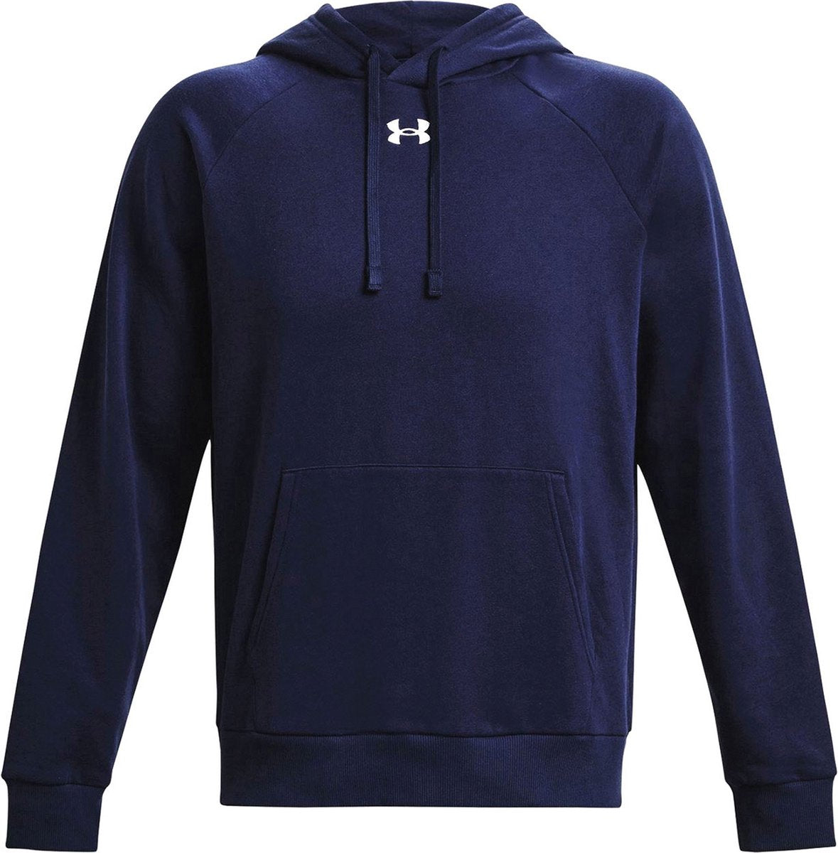 Under armour ua rival polar sudadera con capucha suéter deportivo para hombre - azul marino - blanco