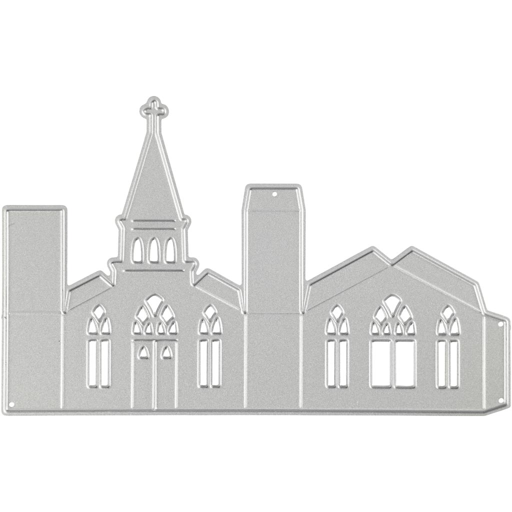 Troqueles de corte y estampado Creativ Company, iglesia 3d, medidas 135x85 mm, 1 pieza