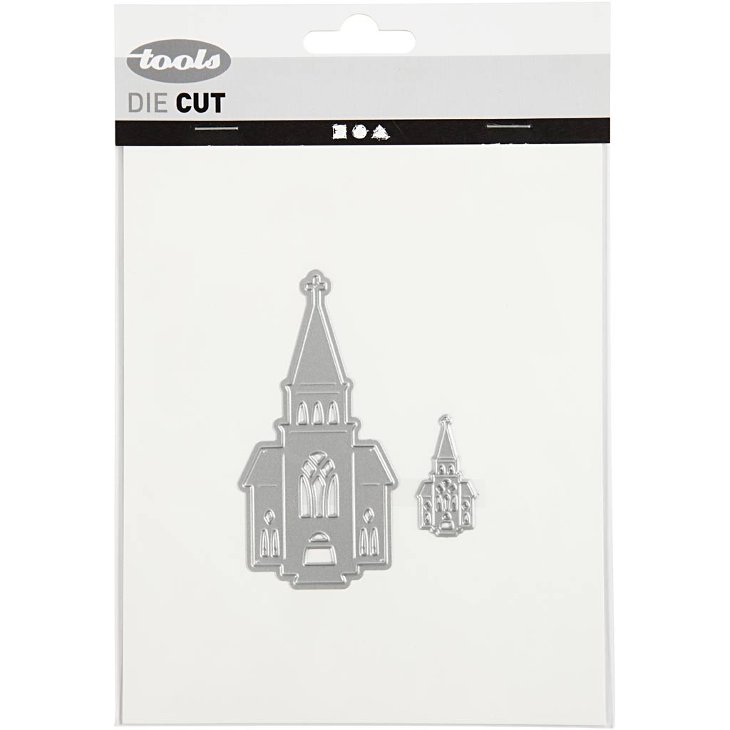 Fustelle da taglio e rilievo Creative Company, chiese, dimensioni 46x91+18x35 mm, 1 pezzo