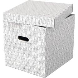 Caja de almacenamiento Esselte 628288 cubo grande 36 l blanco