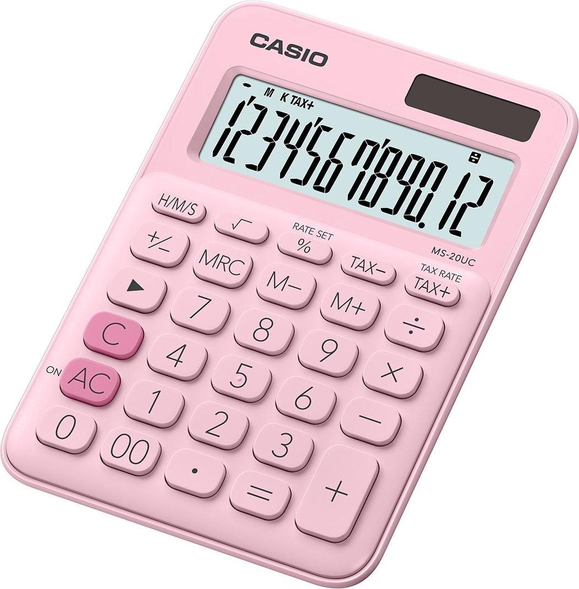 Casio ms-20uc-gn - calculadora de escritorio - modelo básico - versión rosa