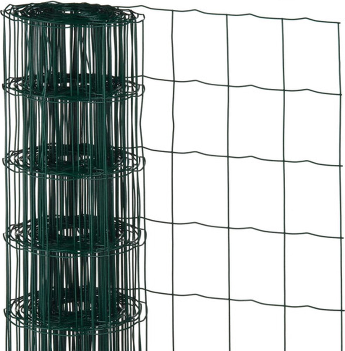 Nature - verzinkt staal gaas - 1 x 10m - groen - 100 x 75mm mazen
