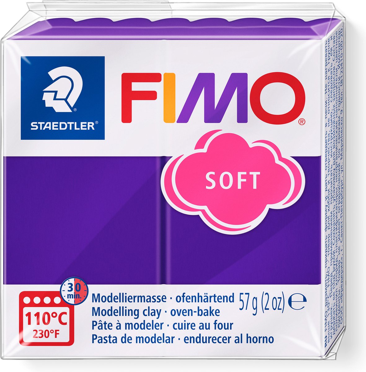 Fimo® Soft, Plum, 57 GR 1 Box
