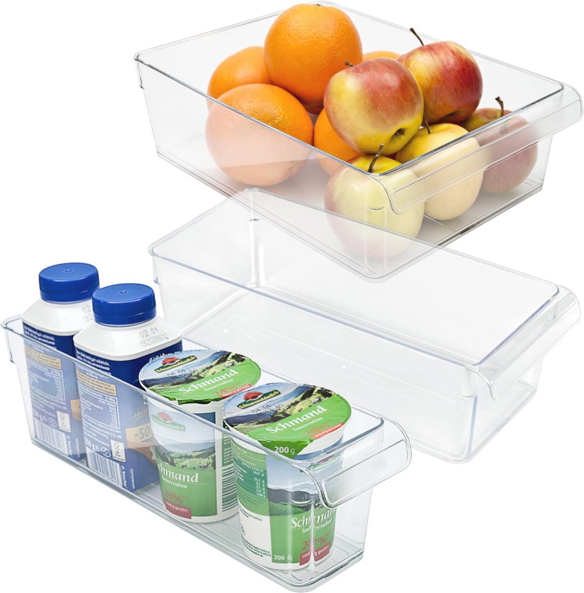 Organizer per frigorifero Rotho loft 5 litri trasparente - portaoggetti da cucina.