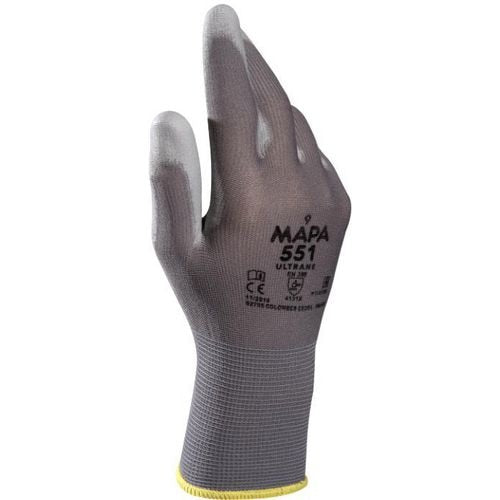 Guantes mapa profesional 34551039 pu gris