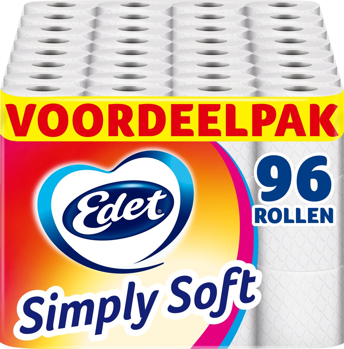 Carta igienica Edet Simply Soft - 96 rotoli - Confezione risparmio