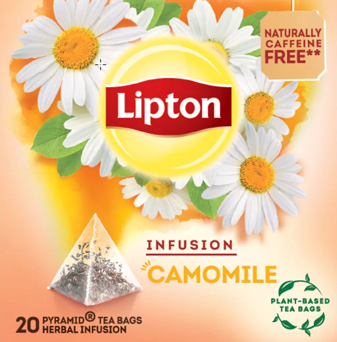 Lipton infuso di camomilla - 80 bustine di tè piramidale - camomilla - 4 x 20 bustine - confezione risparmio