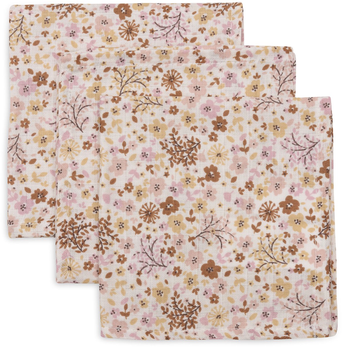 Jollein Strofinaccio idrofilo basic - fate dei fiori - 3 pezzi