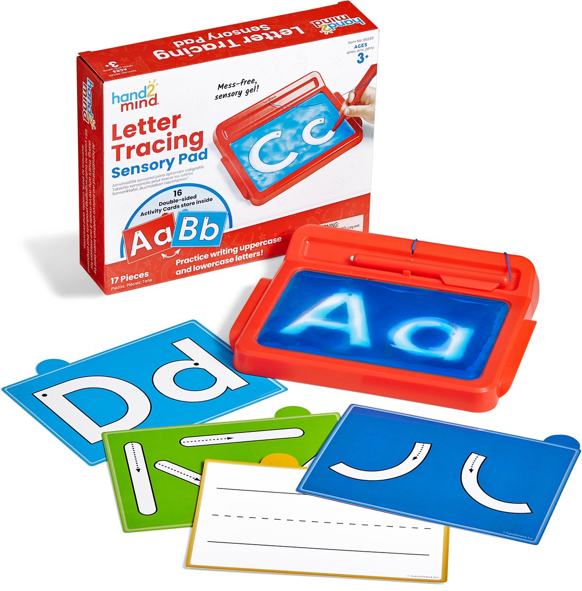 Recursos de aprendizaje trazado de letras camino sensorial - 3+