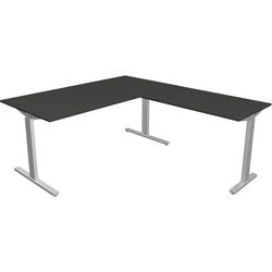 Kerkmann desk 11023013 form 2 anthracite, silver