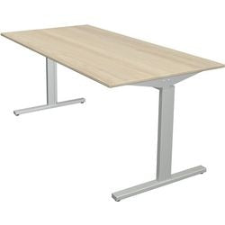 Kerkmann desk 11020650 height-adjustable maple, silver