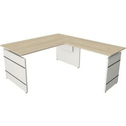 Sit-stand desk Kerkmann 11465250 corner desk maple