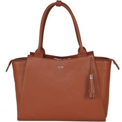 Borsa per laptop socha so-diamond-caddy-cc in pelle cognac